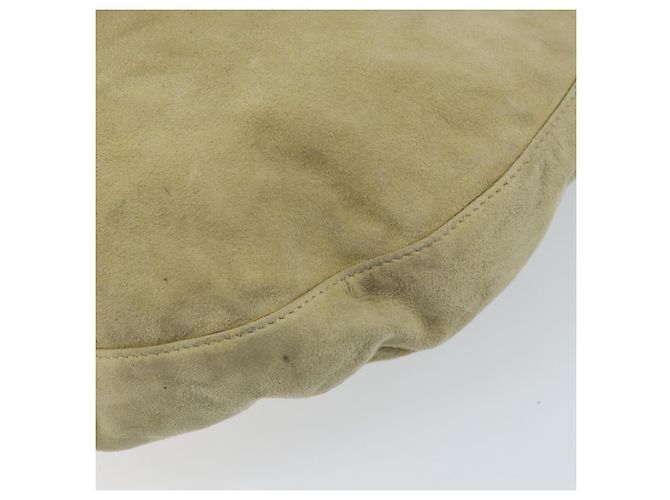 Borsa a Spalla FENDI Mamma Baguette in Camoscio Beige Oro Auth ARZ775 D'oro - vista 15