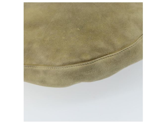 Borsa a Spalla FENDI Mamma Baguette in Camoscio Beige Oro Auth ARZ775 D'oro - vista 16