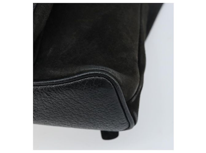 Bamboo Zaino in Bambù GUCCI Camoscio Nero Oro 003 1956 0030 Auth th6639 D'oro - vista 16