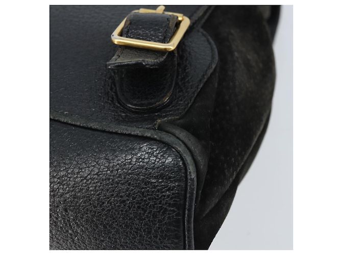 Bamboo Zaino in Bambù GUCCI Camoscio Nero Oro 003 1956 0030 Auth th6639 D'oro - vista 18