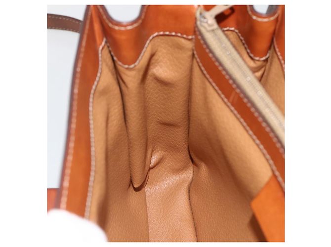 Céline Borsa a mano in tela Macadam CELINE in pelle PVC 2 in 1 marrone oro Auth YKZ459 D'oro - vista 23