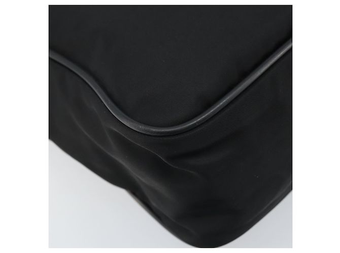 Borsa a Spalla PRADA in Nylon Nero Argento Autentica gh2029 - vista 16