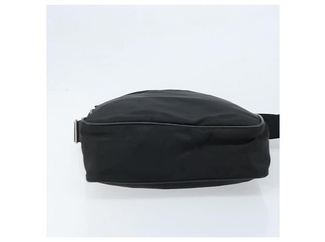 Borsa a Spalla PRADA in Nylon Nero Argento Autentica gh2029 - vista 5