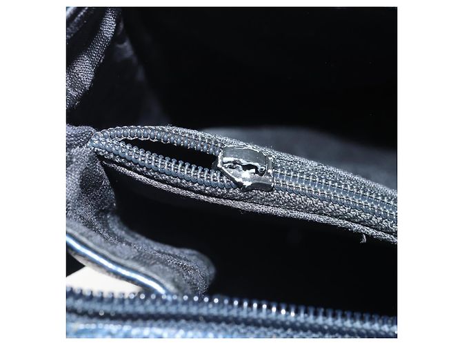 Saint Laurent Borsa Tote in Pelle Blu Oro Auth YKZ120 D'oro - vista 22