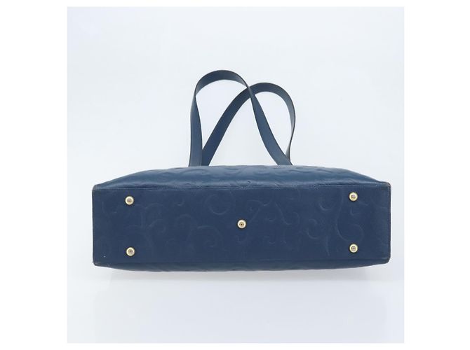Saint Laurent Borsa Tote in Pelle Blu Oro Auth YKZ120 D'oro - vista 5