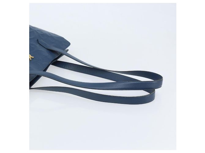 Saint Laurent Borsa Tote in Pelle Blu Oro Auth YKZ120 D'oro - vista 7