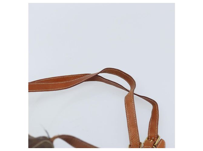 Céline CELINE Macadam Canvas Backpack PVC Leather Brown Gold Auth gh1897 Golden - view 15