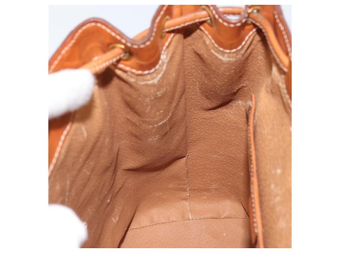 Céline CELINE Macadam Canvas Backpack PVC Leather Brown Gold Auth gh1897 Golden - view 23