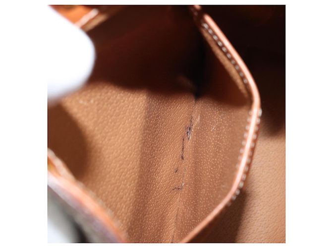 Céline CELINE Macadam Canvas Backpack PVC Leather Brown Gold Auth gh1897 Golden - view 24