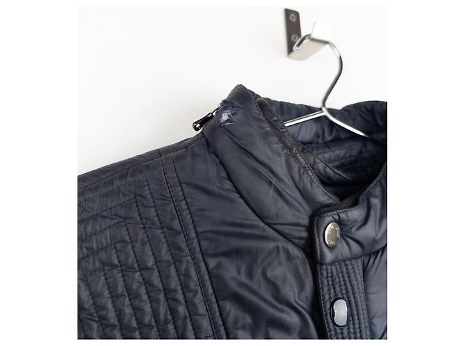 Biker Puffer Jacke Dolce & Gabbana AW04 Marineblau - Ansicht 5