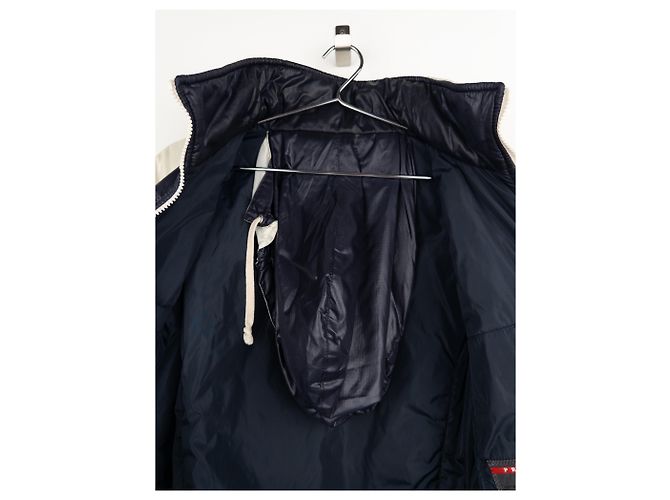 Prada AW08 Linea Rossa Sports Biker Shirring Puffer Jacke - Ansicht 9