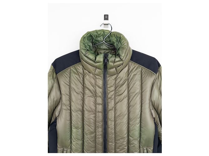 Prada AW11 Technical Biker Puffer Jacket Green - view 3
