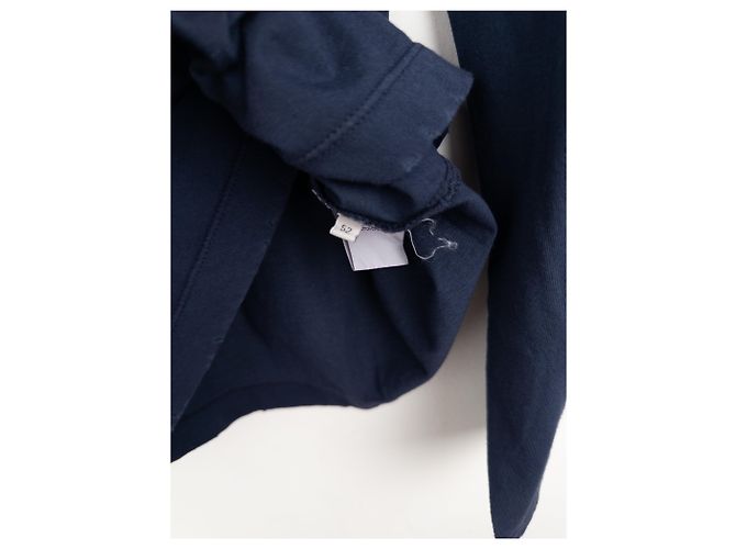 Balmain by Olivier Rousteing 2010s Distressed Henley Button Longsleeve Shirt Navy blue - view 11