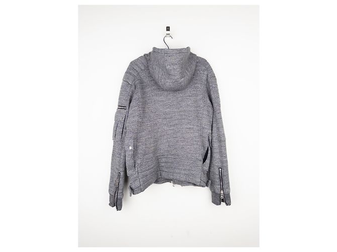 Balmain by Olivier Rousteing 2010s Double-Zip Biker Hoodie Jacket - view 2