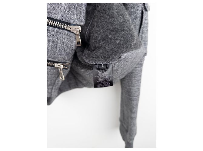 Balmain by Olivier Rousteing 2010s Double-Zip Biker Hoodie Jacket - view 6