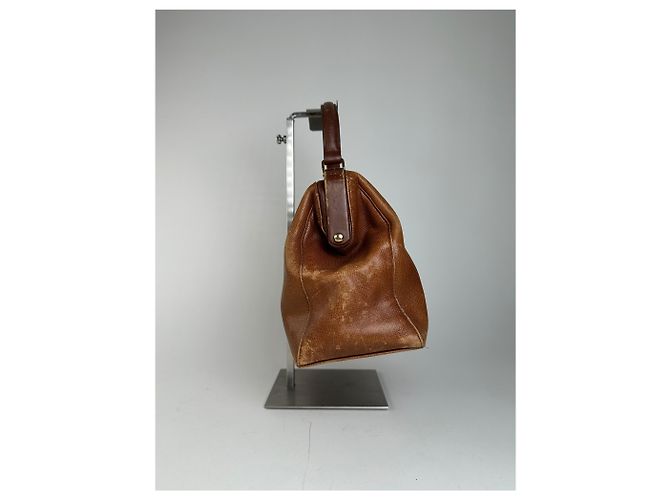 Vintage Givenchy GV3 Lederhandtasche braun - Ansicht 3