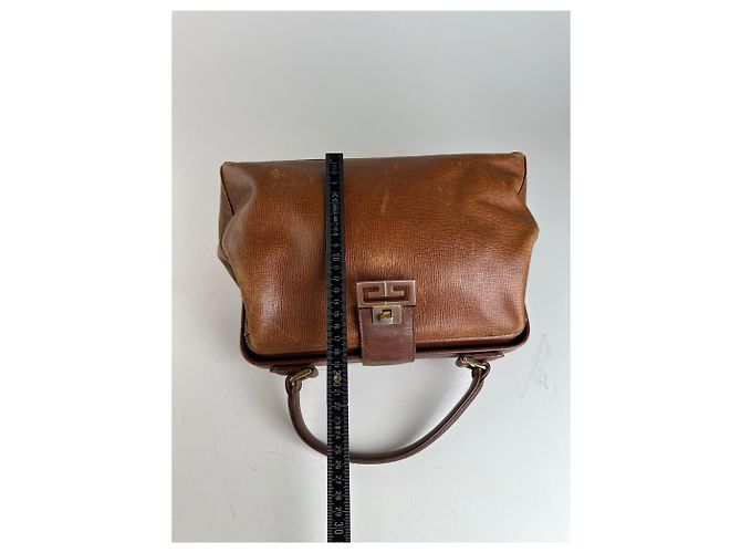 Vintage Givenchy GV3 Lederhandtasche braun - Ansicht 9