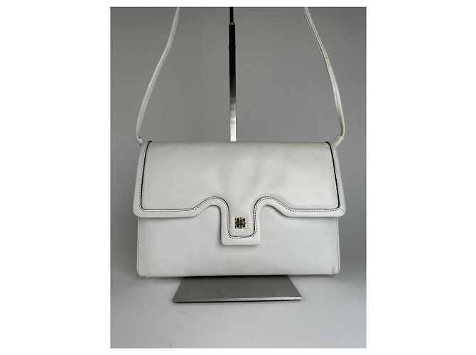 Vintage Givenchy Mehrweg-Ledertasche Weiß - vista 11