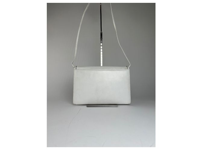 Vintage Givenchy Mehrweg-Ledertasche Weiß - vista 12
