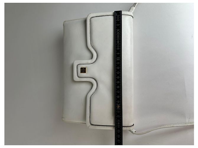 Vintage Givenchy Mehrweg-Ledertasche Weiß - vista 14
