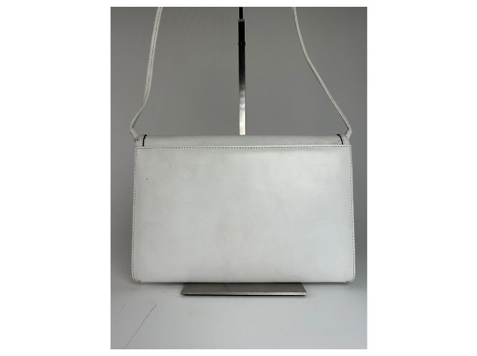 Vintage Givenchy Mehrweg-Ledertasche Weiß - vista 2