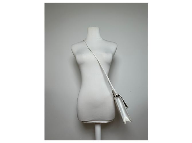 Vintage Givenchy Mehrweg-Ledertasche Weiß - vista 4