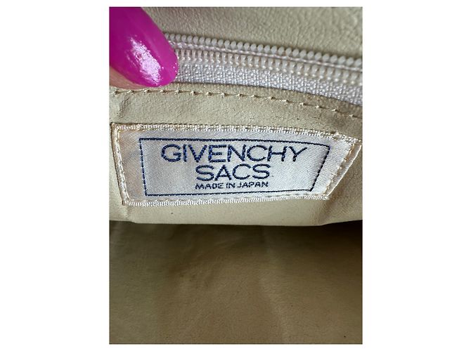 Vintage Givenchy Mehrweg-Ledertasche Weiß - vista 7
