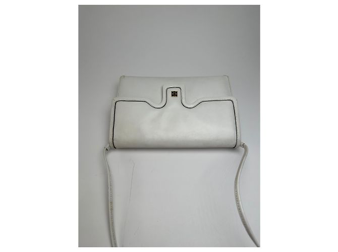 Vintage Givenchy Mehrweg-Ledertasche Weiß - vista 9