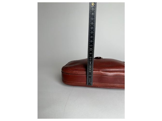 Vintage Givenchy Schlangenprägung Leder Umhängetasche Braun - Ansicht 13