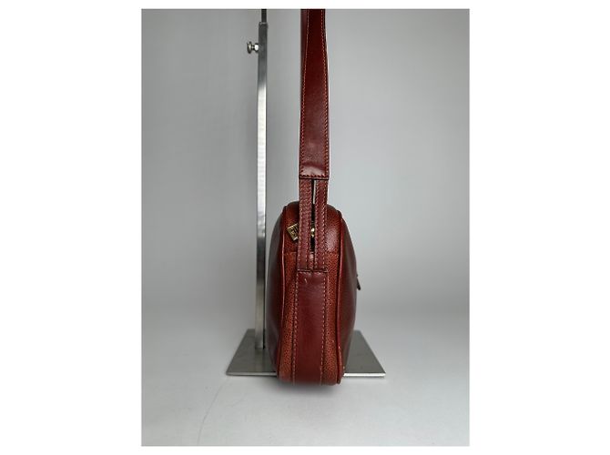 Vintage Givenchy Schlangenprägung Leder Umhängetasche Braun - Ansicht 5
