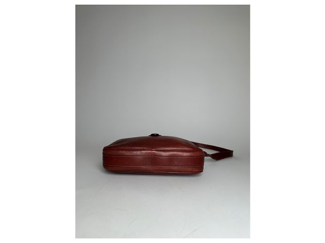 Vintage Givenchy Schlangenprägung Leder Umhängetasche Braun - Ansicht 8