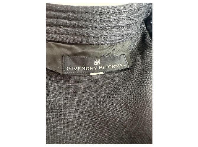 Vintage Givenchy Leinenkleid schwarz M - Ansicht 10