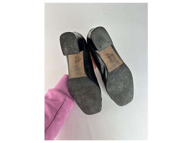 Vintage Gucci Lackleder-Pumps mit Pferdebit EU35,5 Schwarz - Ansicht 10