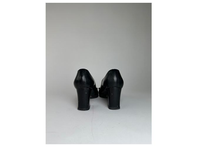 Vintage Gucci Lackleder-Pumps mit Pferdebit EU35,5 Schwarz - Ansicht 4