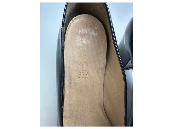 Vintage Gucci Lackleder-Pumps mit Pferdebit EU35,5 Schwarz - Ansicht 7
