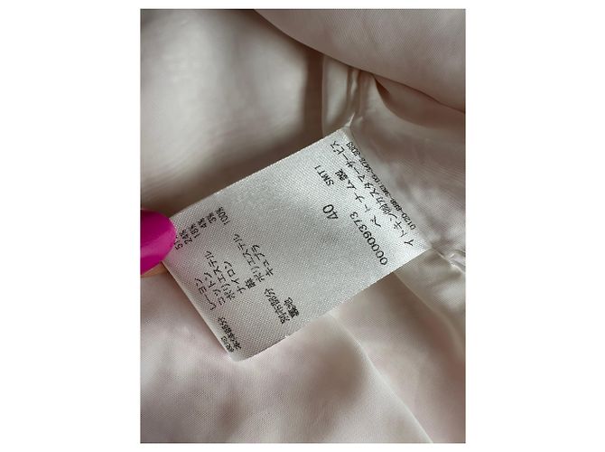 Vintage Courreges kariertes Kurzmäntel in Rosa und Weiß L Pink - Ansicht 10