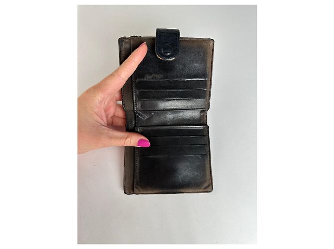 Vintage Chanel CC Leather Wallet Black - view 3