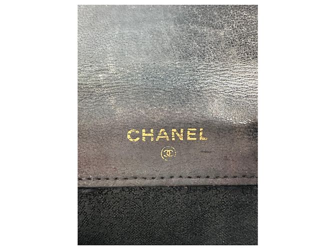 Vintage Chanel CC Leather Wallet Black - view 7
