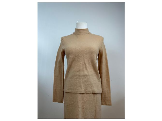 Vintage Balenciaga Woll-Zwillingsset Camel 38/M Kamel - Ansicht 2