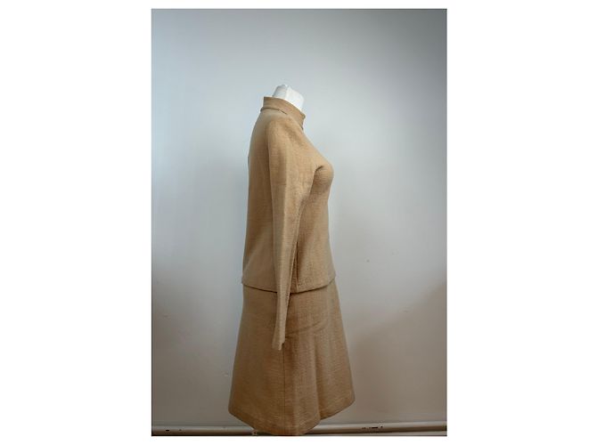 Vintage Balenciaga Woll-Zwillingsset Camel 38/M Kamel - Ansicht 3