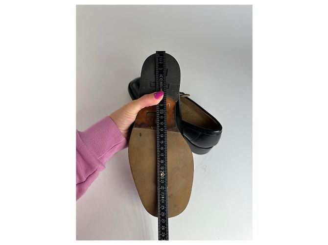 Mocassini in pelle Gucci Horsebit vintage neri 40,5E Nero - vista 11