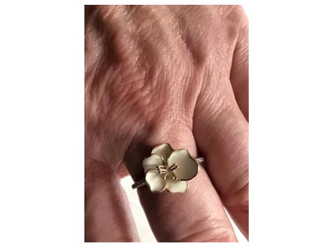 Autre Marque Anello Diamanta Orchid in Oro Giallo e Diamanti Gold hardware - vista 6