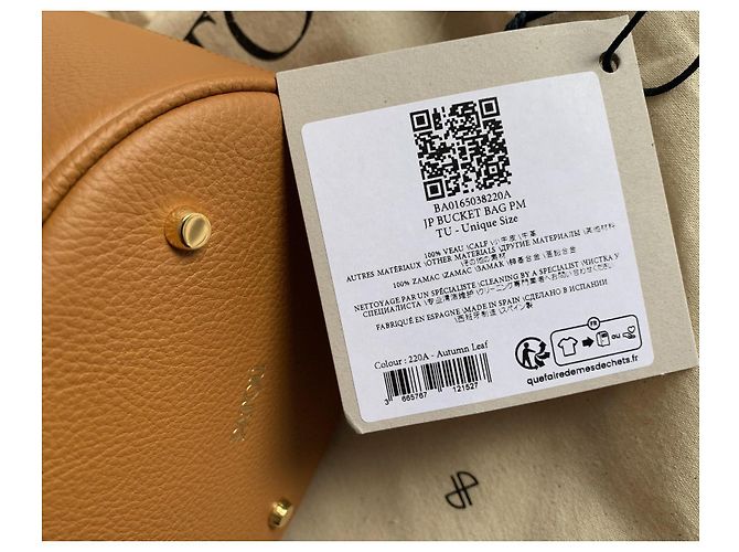 Autre Marque PATOU Borsa a Secchiello JP PM Pelle Camel Cammello - vista 13
