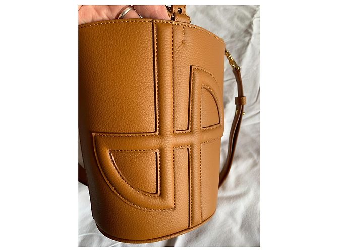 Autre Marque PATOU Borsa a Secchiello JP PM Pelle Camel Cammello - vista 4