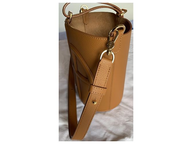 Autre Marque PATOU Borsa a Secchiello JP PM Pelle Camel Cammello - vista 5