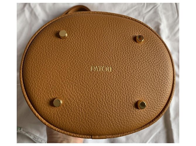 Autre Marque PATOU Borsa a Secchiello JP PM Pelle Camel Cammello - vista 7