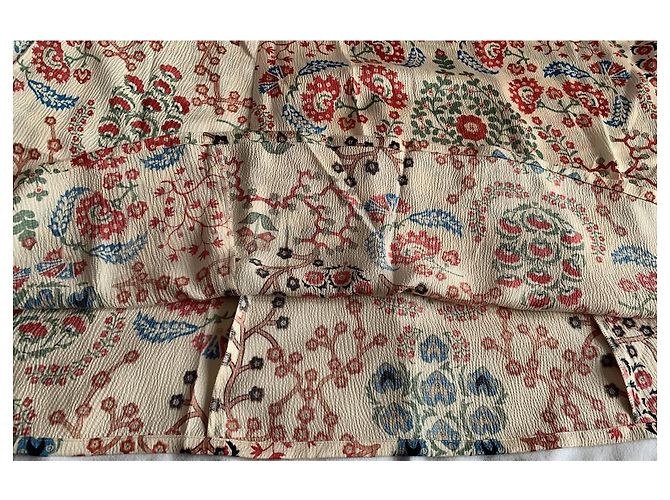 Ba&Sh GARANCE langer Rock Ecru Blumenprint Mehrfarben Roh - Ansicht 3
