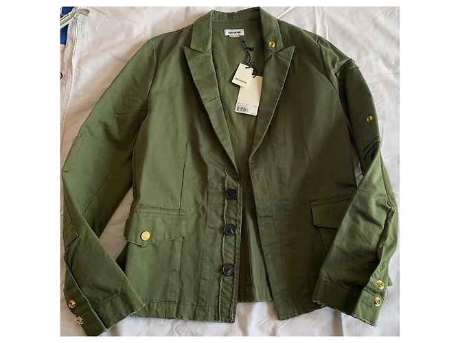 Chaqueta Zadig & Voltaire de algodón caqui Talla L - vista 11