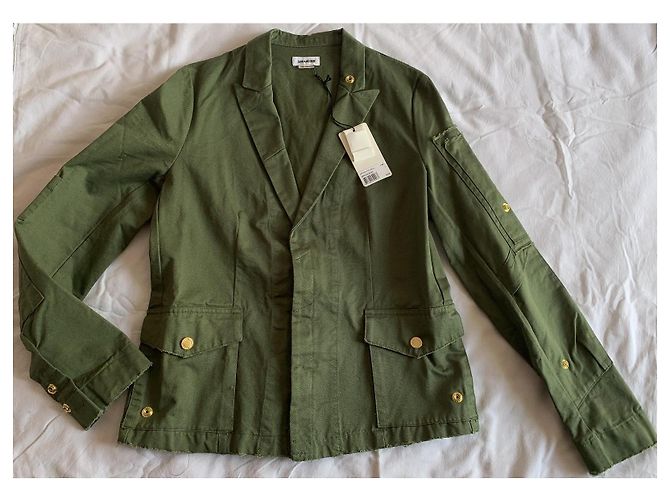 Chaqueta Zadig & Voltaire de algodón caqui Talla L - vista 5