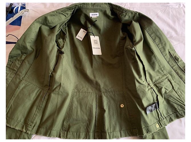 Chaqueta Zadig & Voltaire de algodón caqui Talla L - vista 7